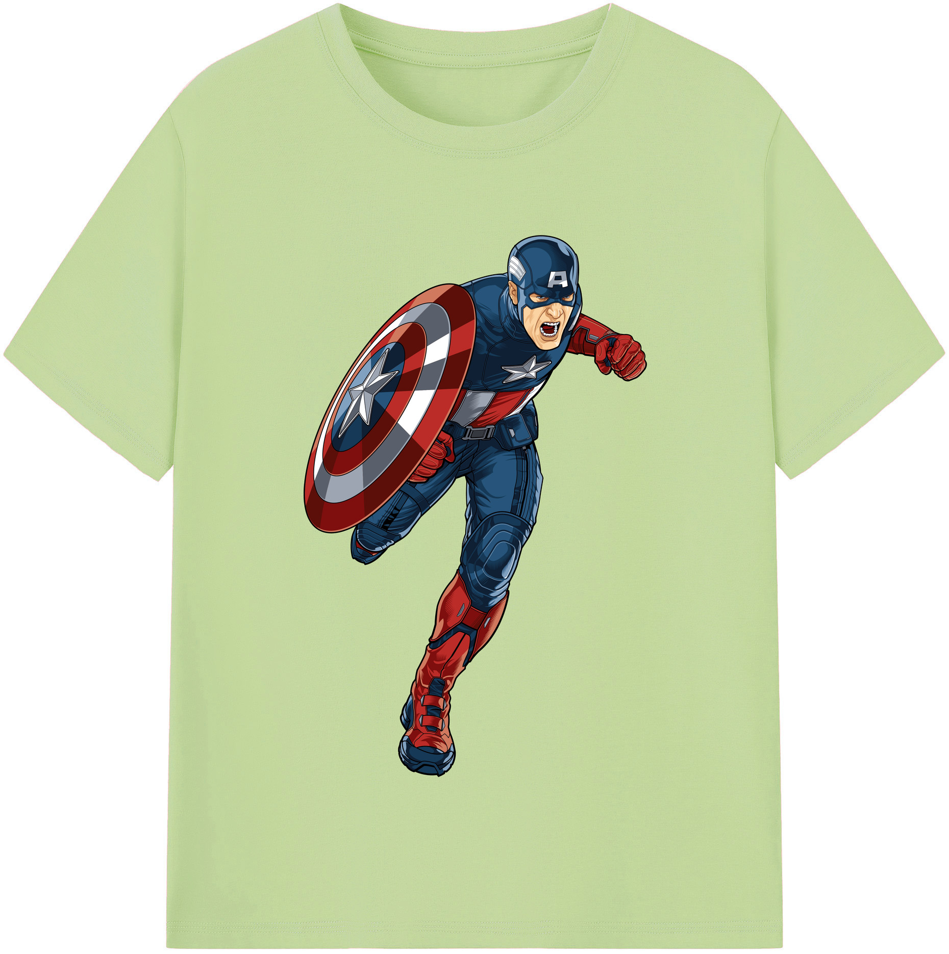 （画像用） アベンジャーズ The Avengers 綿100％半袖Tシャツ（フロントプリント）